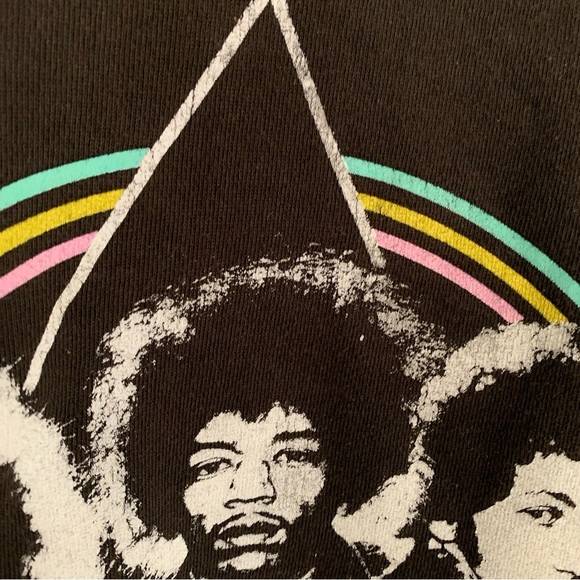 Junk Food Jimi Hendrix Band XL Black Unisex Crew Neck Sweatshirt Sweater Retro - Picture 7 of 14
